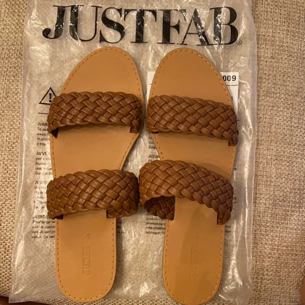 JustFab summer sandals ! Brown size 9